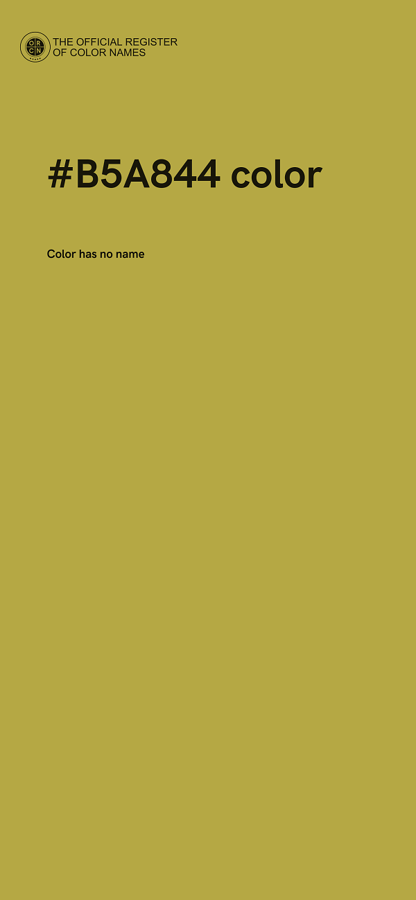 #B5A844 color image