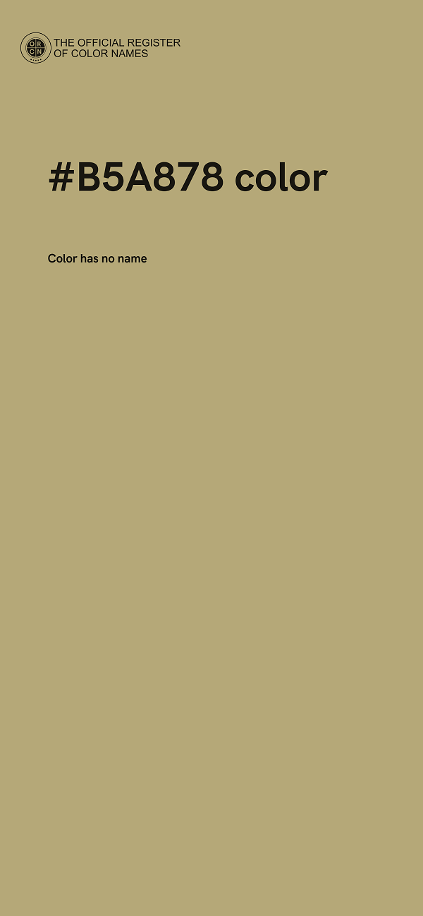 #B5A878 color image