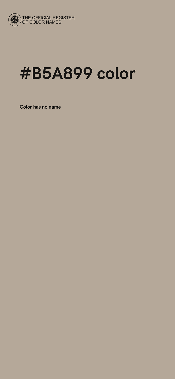 #B5A899 color image
