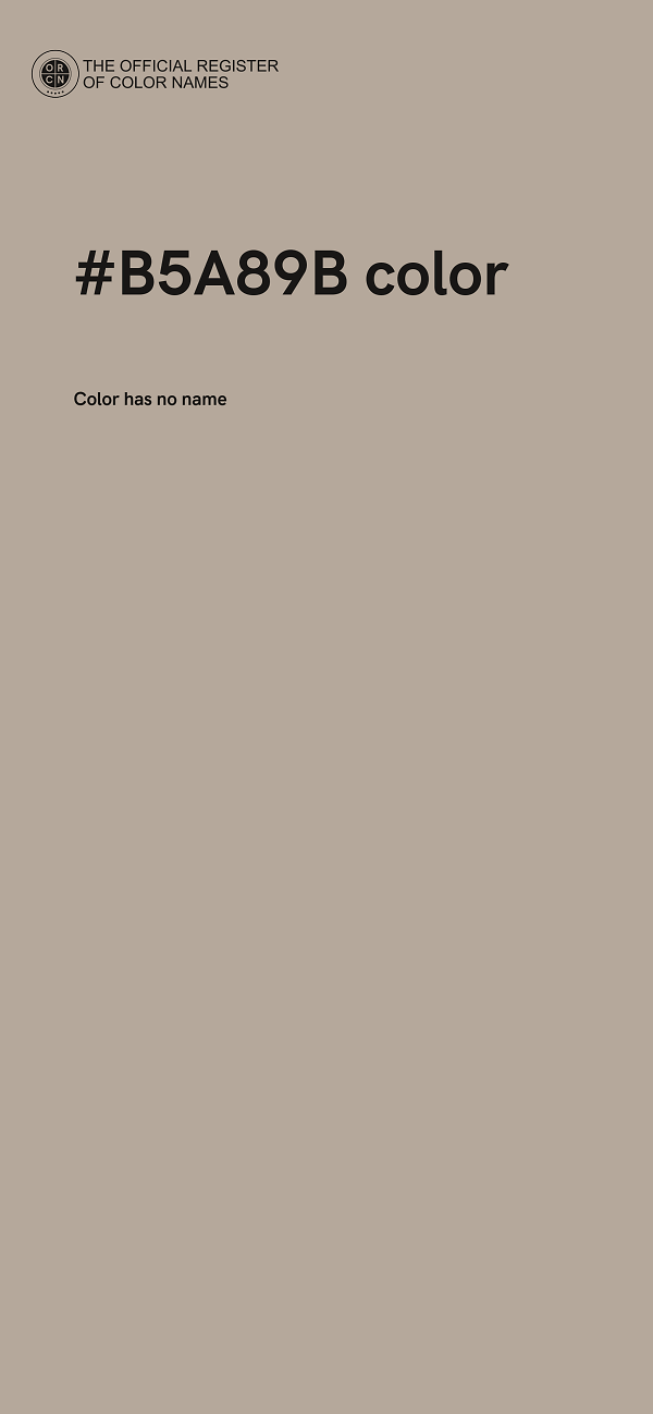 #B5A89B color image