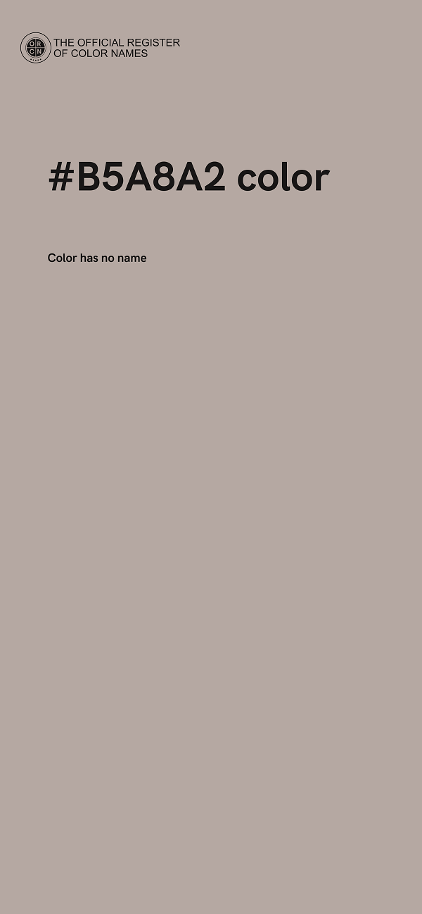 #B5A8A2 color image