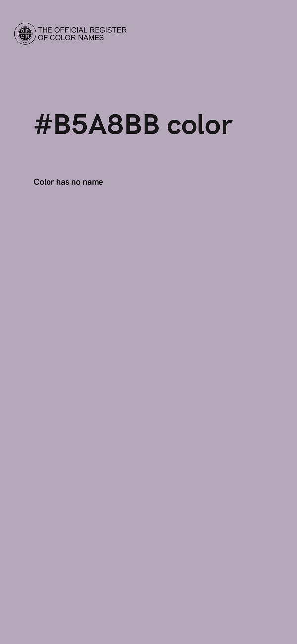 #B5A8BB color image