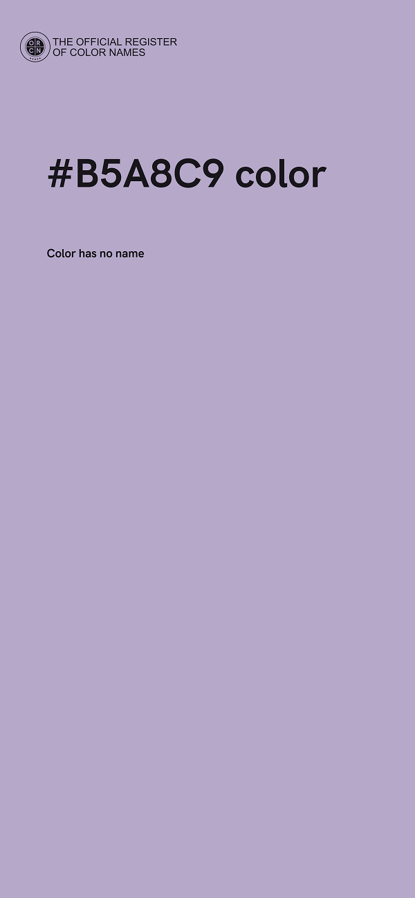 #B5A8C9 color image