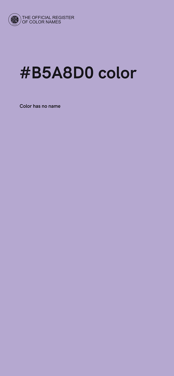 #B5A8D0 color image