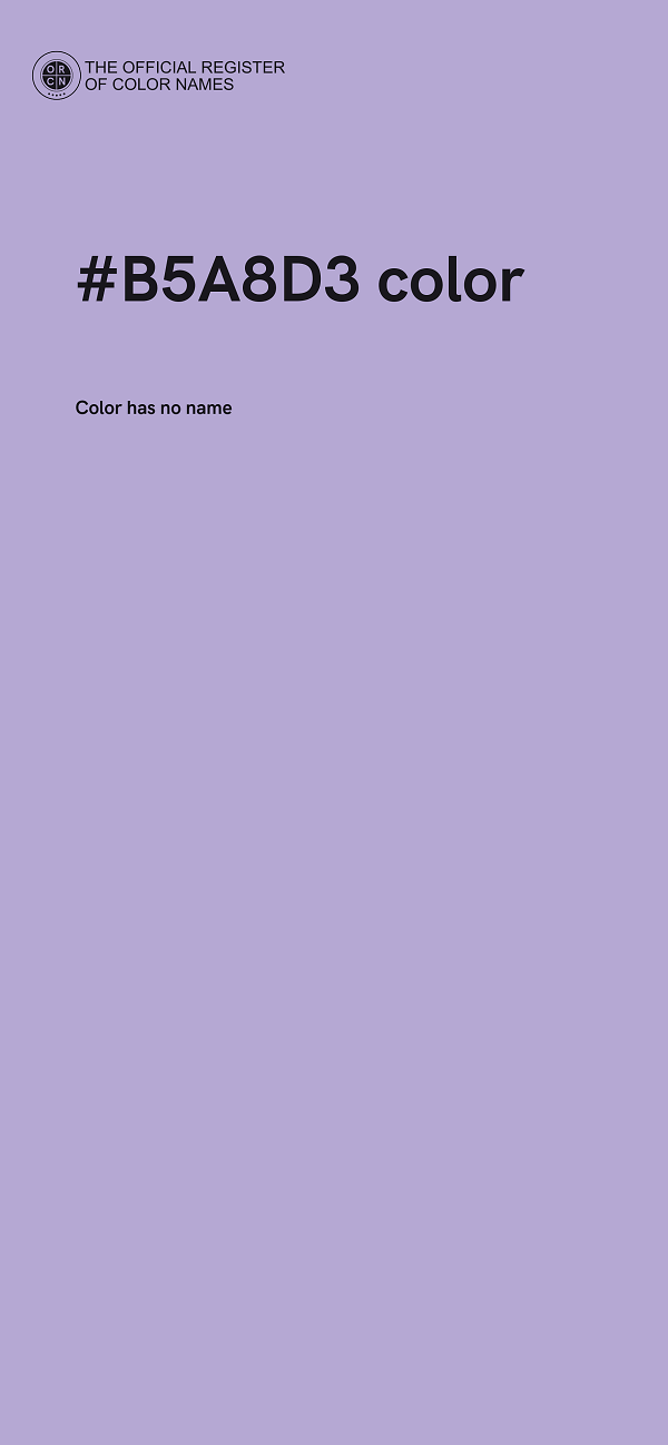 #B5A8D3 color image