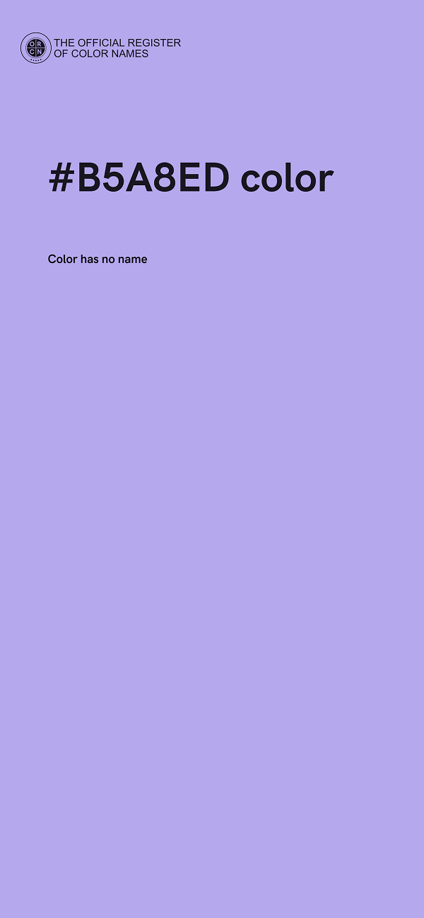 #B5A8ED color image