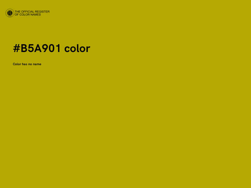 #B5A901 color image