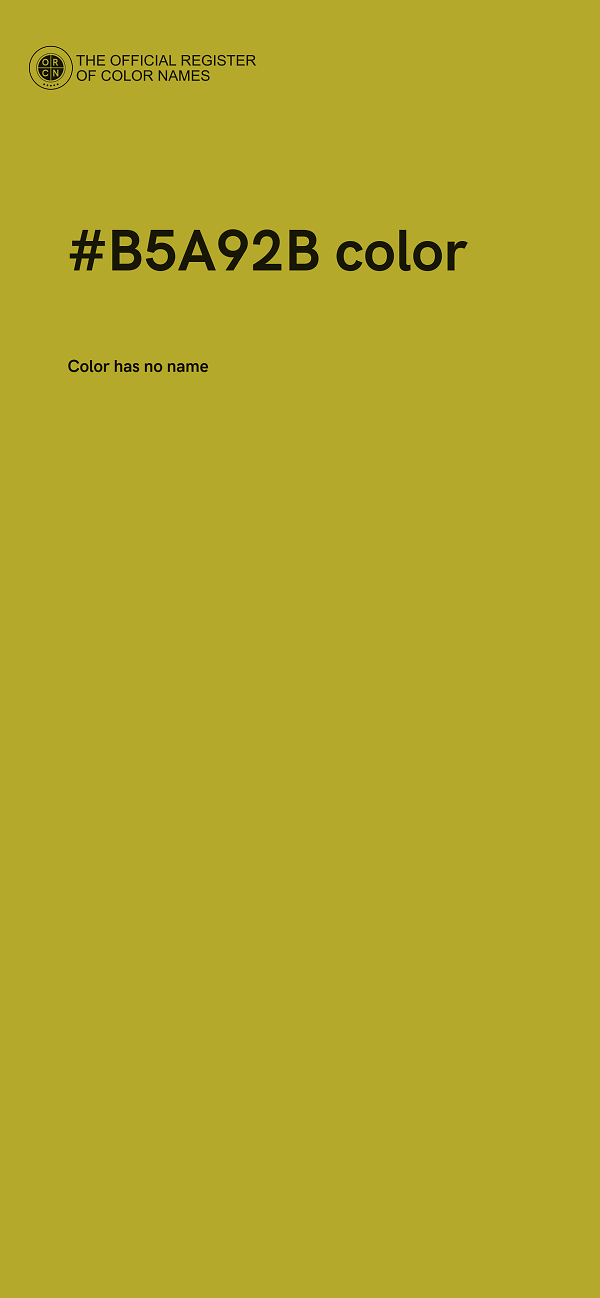 #B5A92B color image