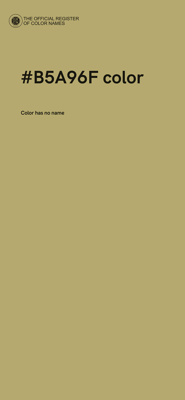 #B5A96F color image
