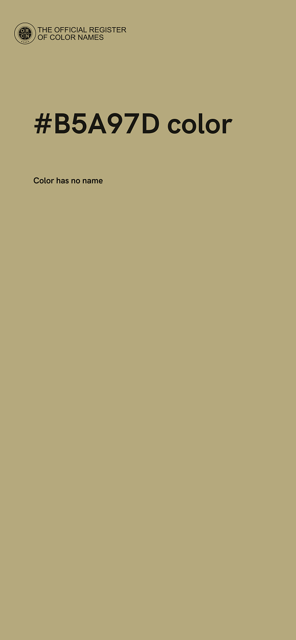 #B5A97D color image