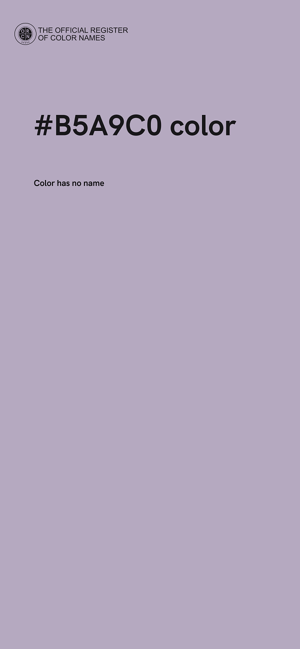 #B5A9C0 color image