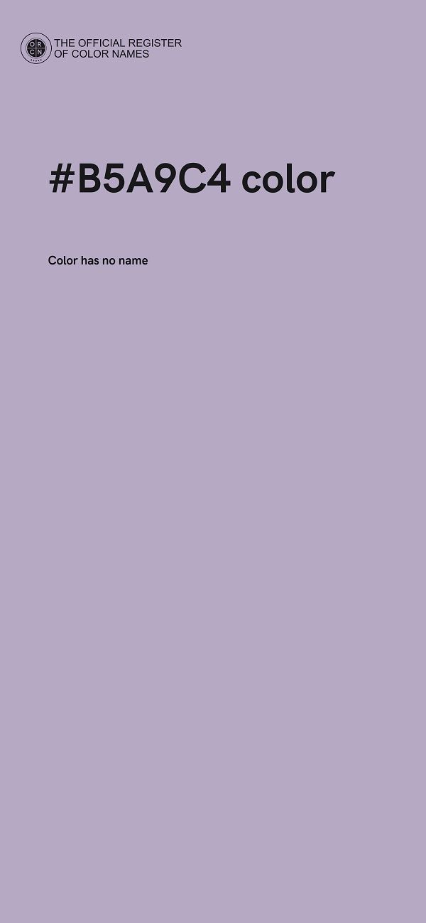 #B5A9C4 color image