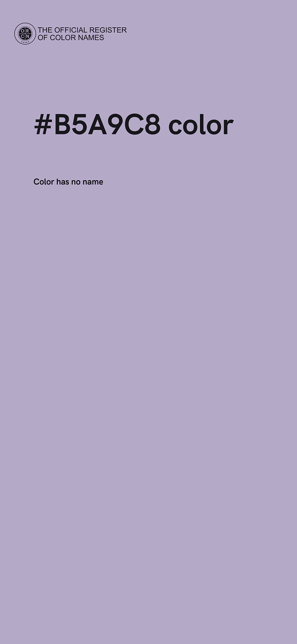 #B5A9C8 color image