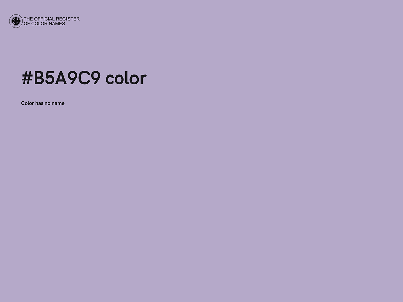#B5A9C9 color image