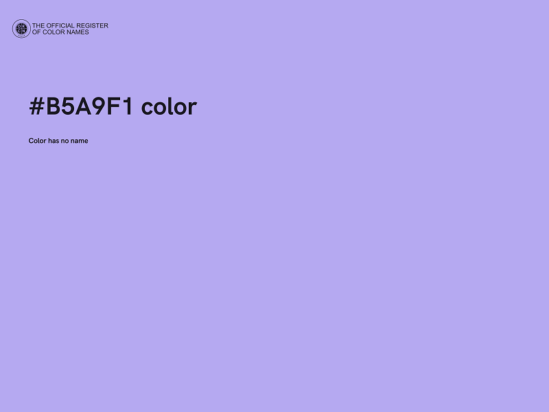 #B5A9F1 color image