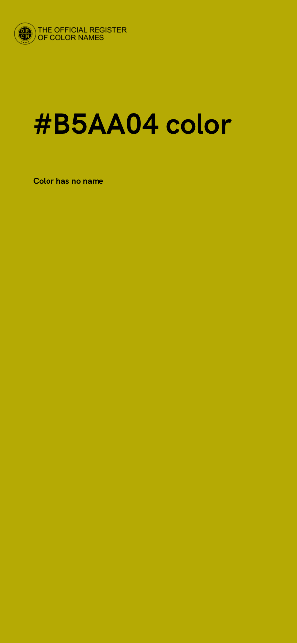 #B5AA04 color image