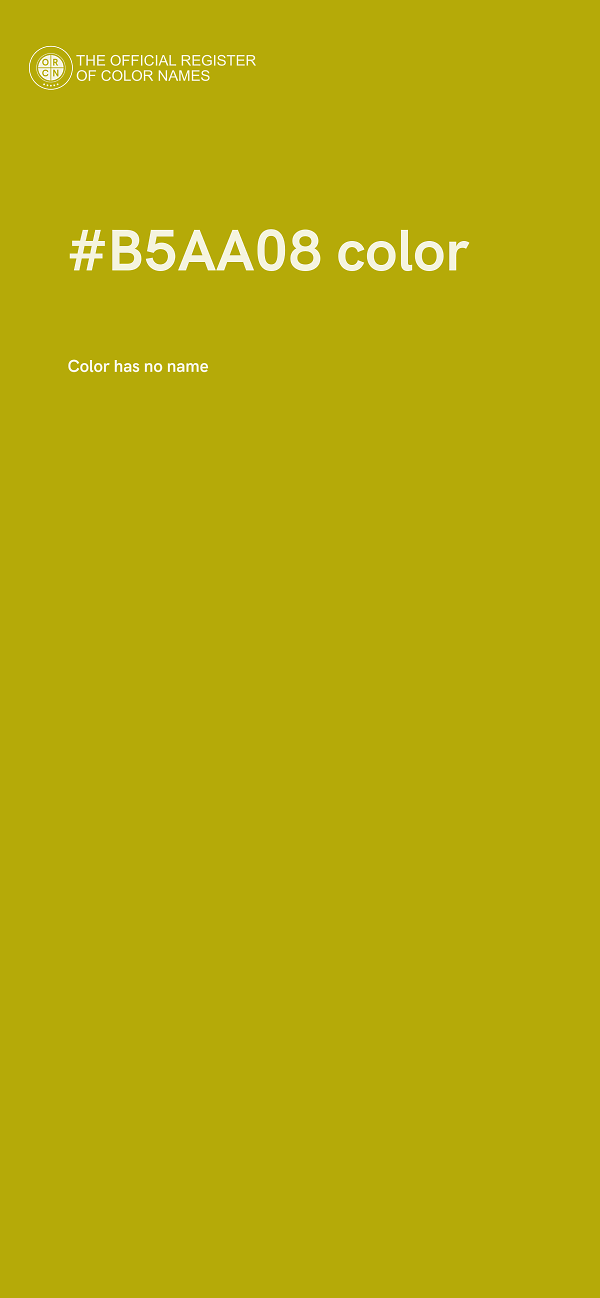 #B5AA08 color image
