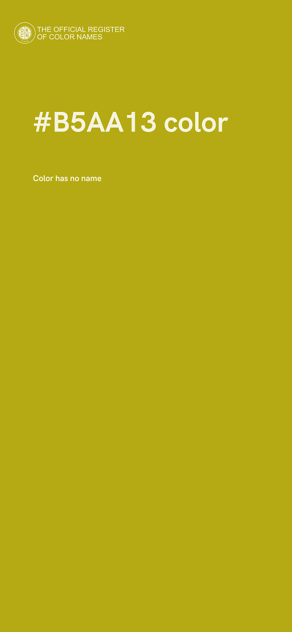#B5AA13 color image