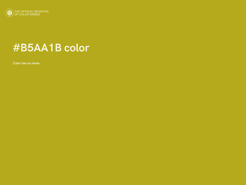 #B5AA1B color image