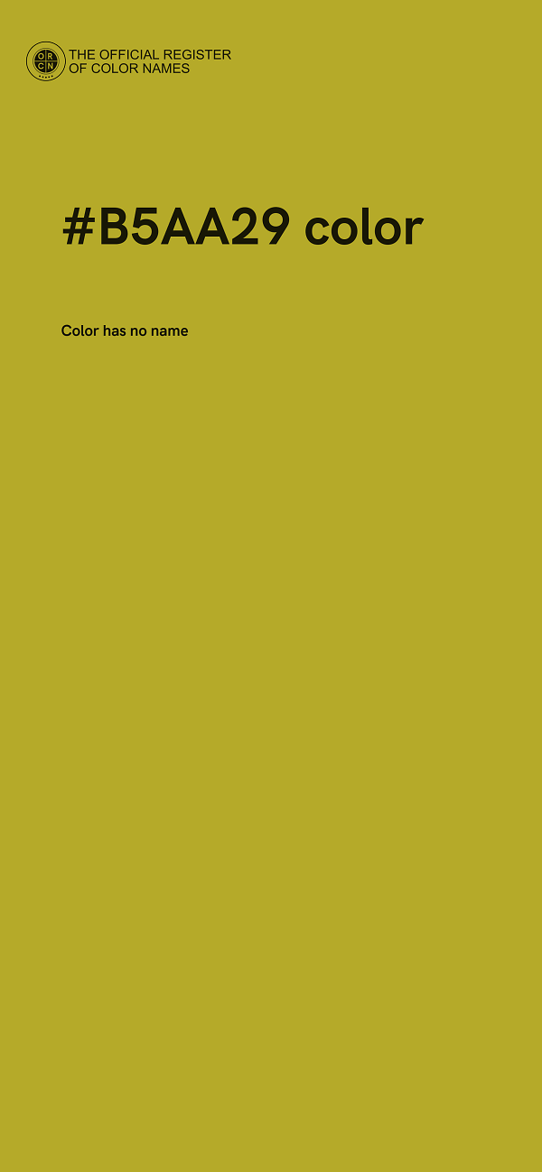 #B5AA29 color image