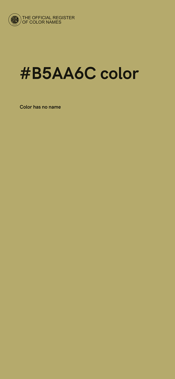 #B5AA6C color image