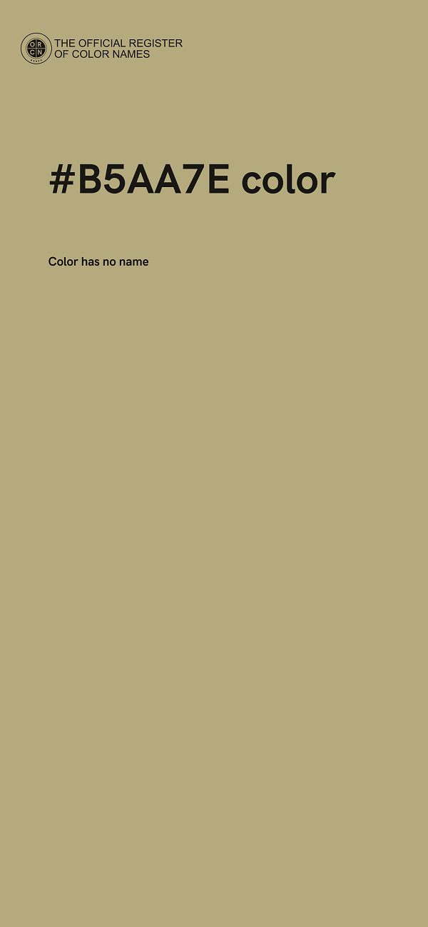 #B5AA7E color image