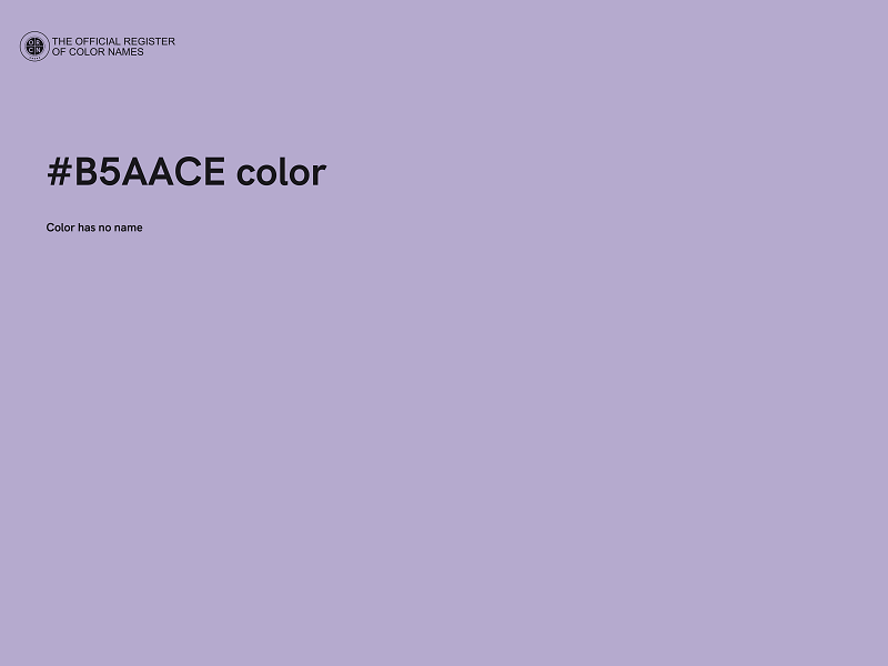 #B5AACE color image