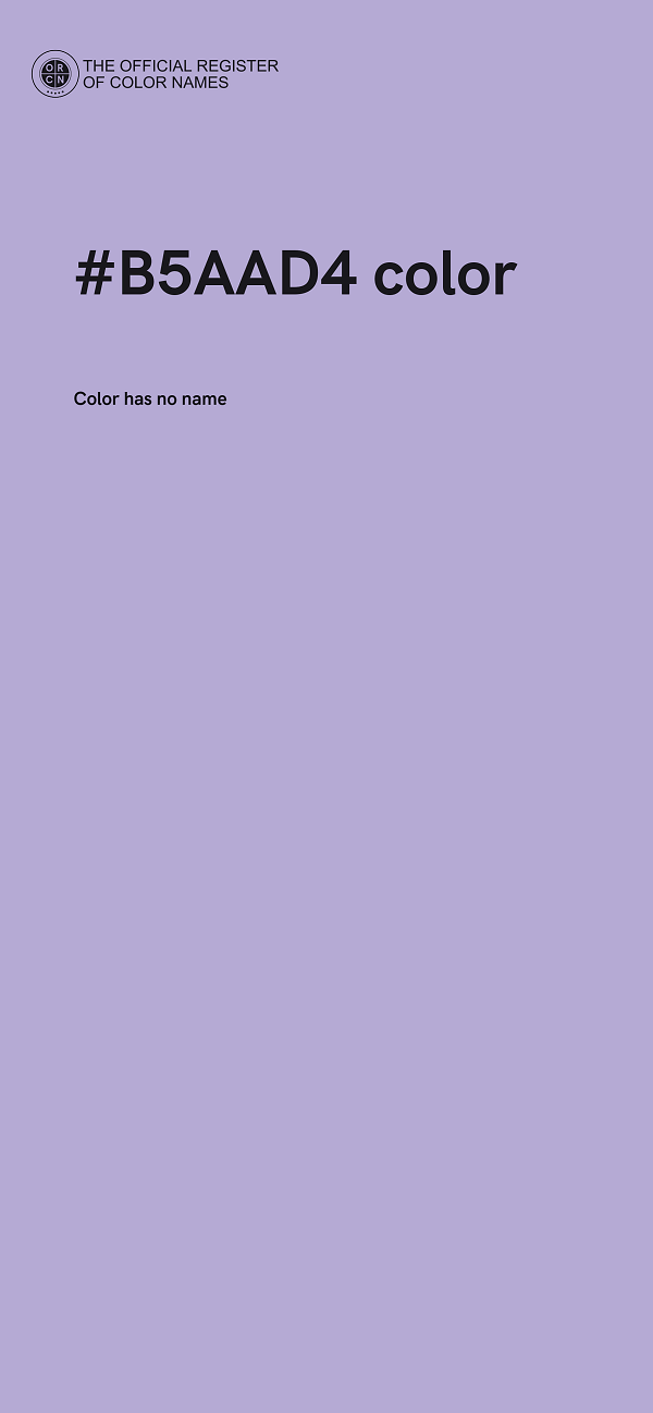 #B5AAD4 color image