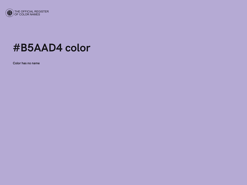 #B5AAD4 color image