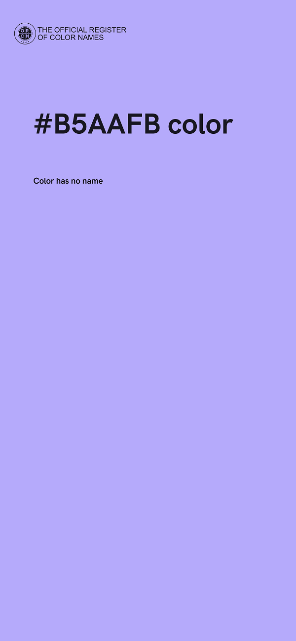 #B5AAFB color image