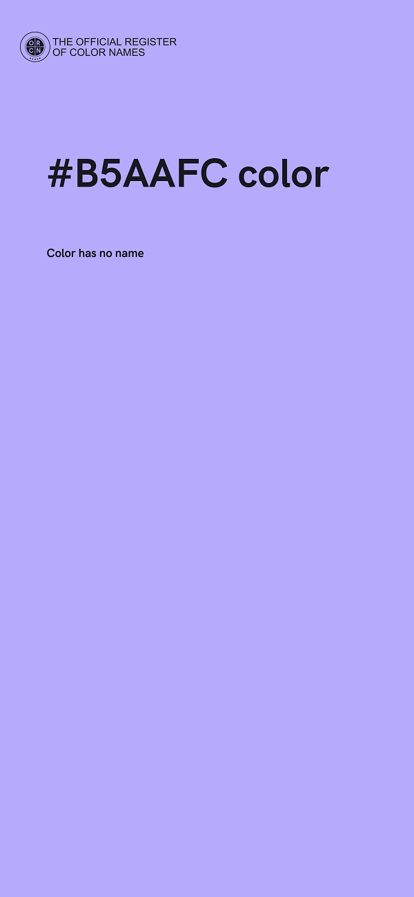 #B5AAFC color image