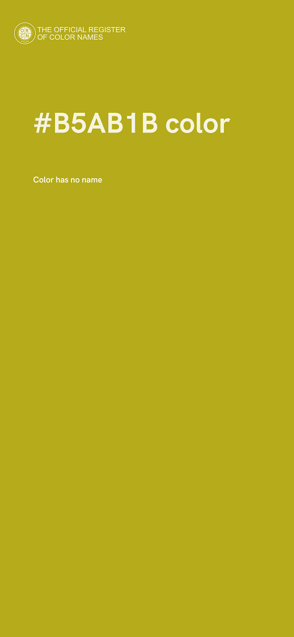 #B5AB1B color image