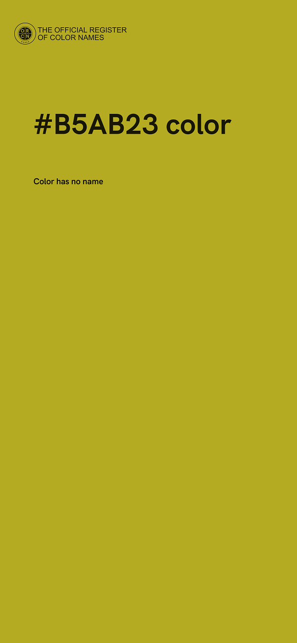 #B5AB23 color image