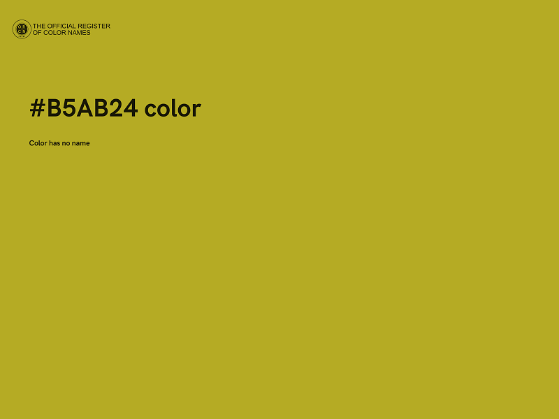 #B5AB24 color image