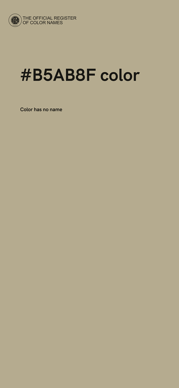 #B5AB8F color image