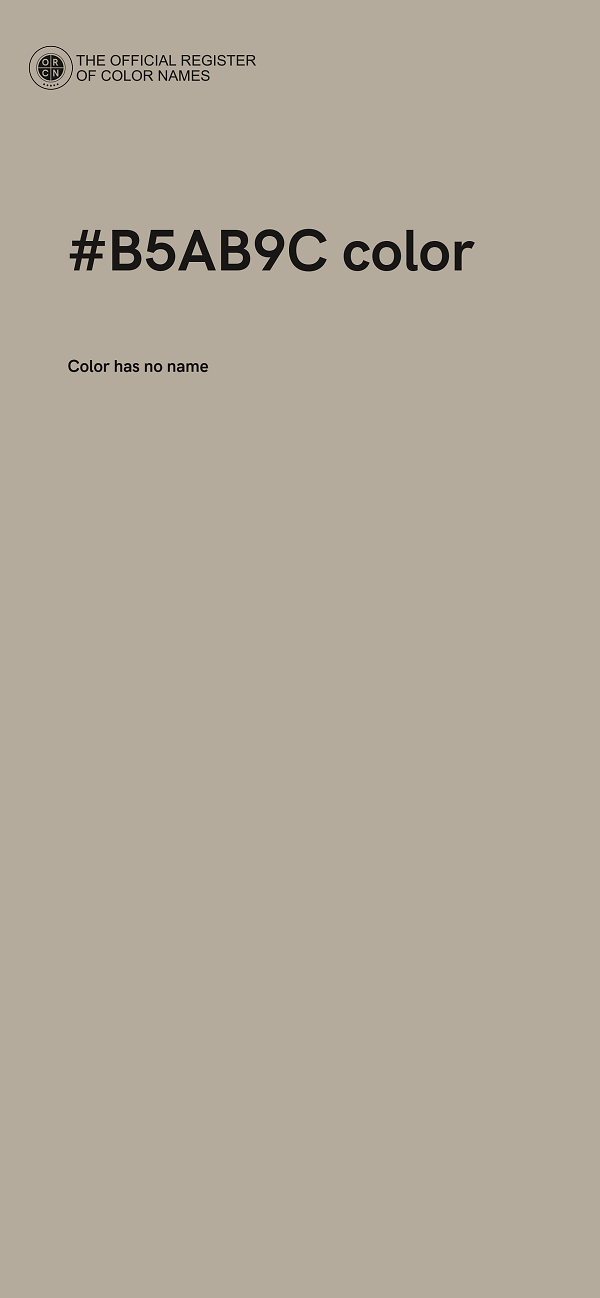 #B5AB9C color image