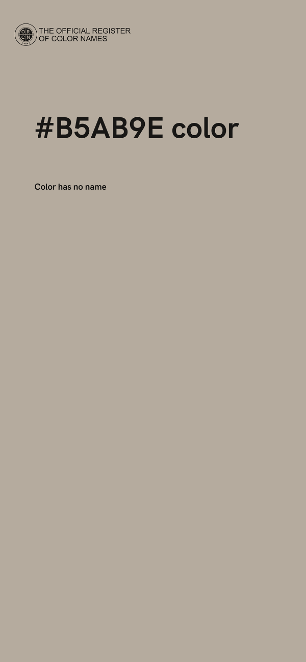 #B5AB9E color image