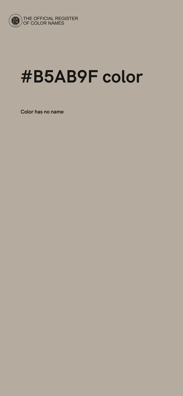 #B5AB9F color image