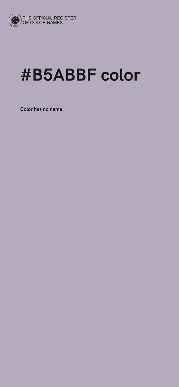 #B5ABBF color image