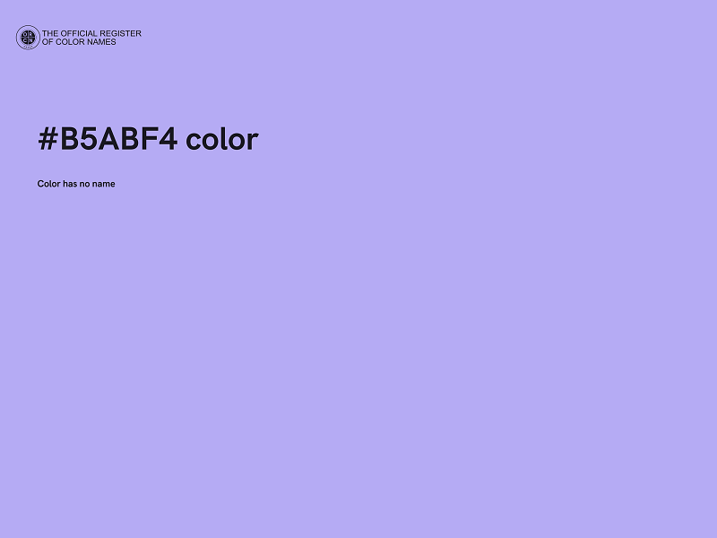 #B5ABF4 color image