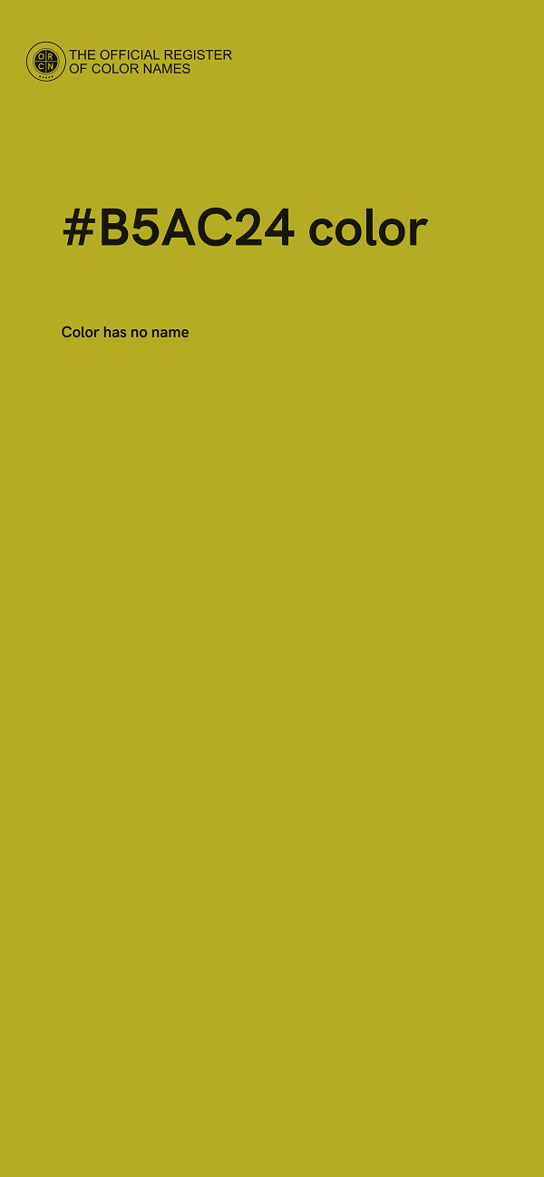 #B5AC24 color image