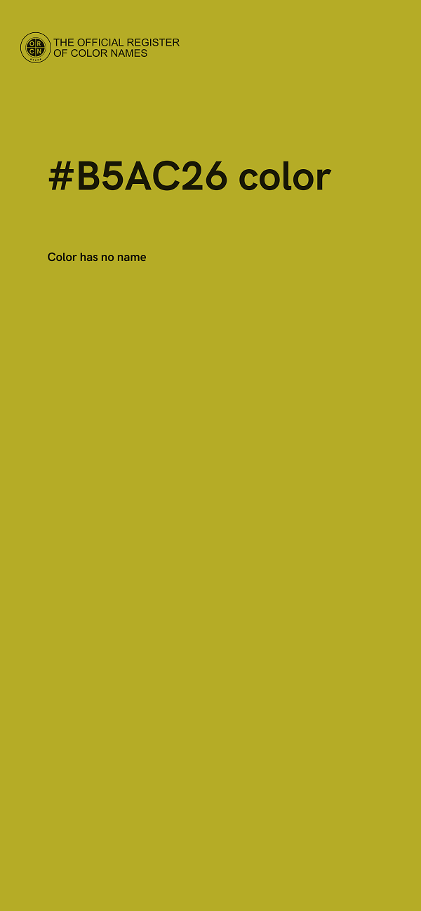 #B5AC26 color image