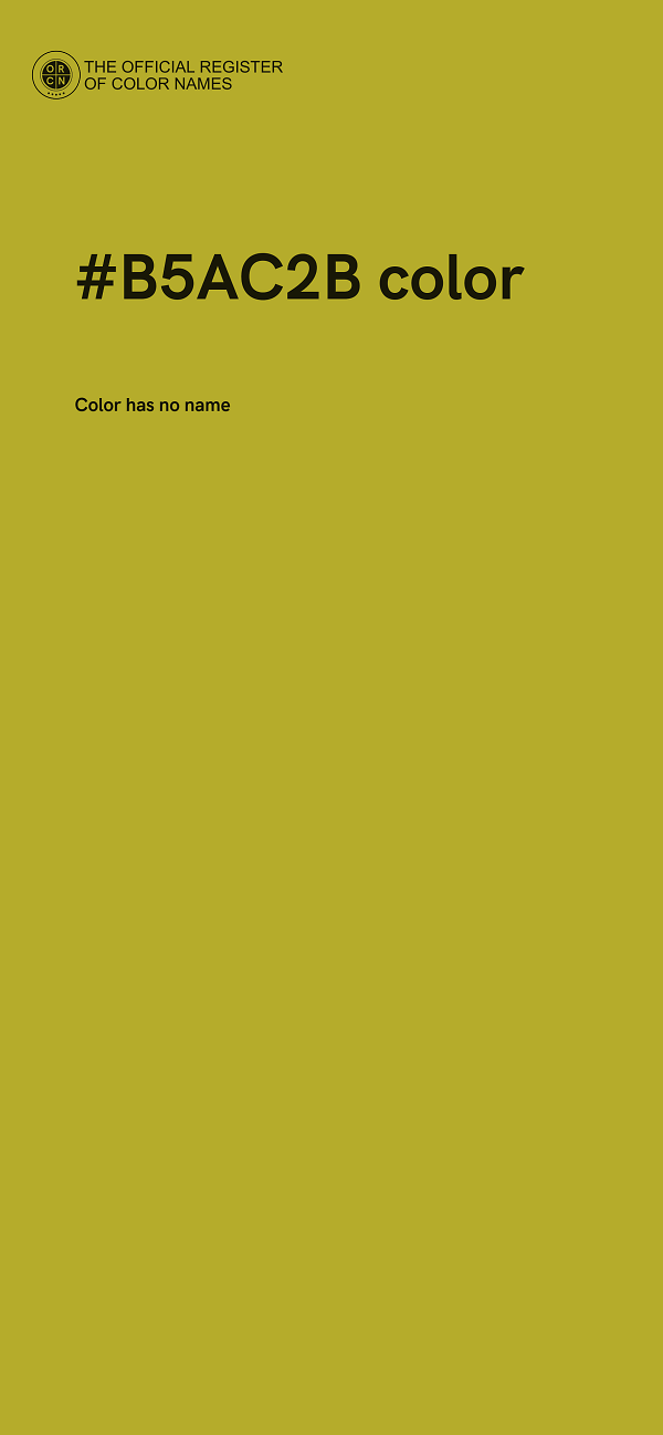 #B5AC2B color image
