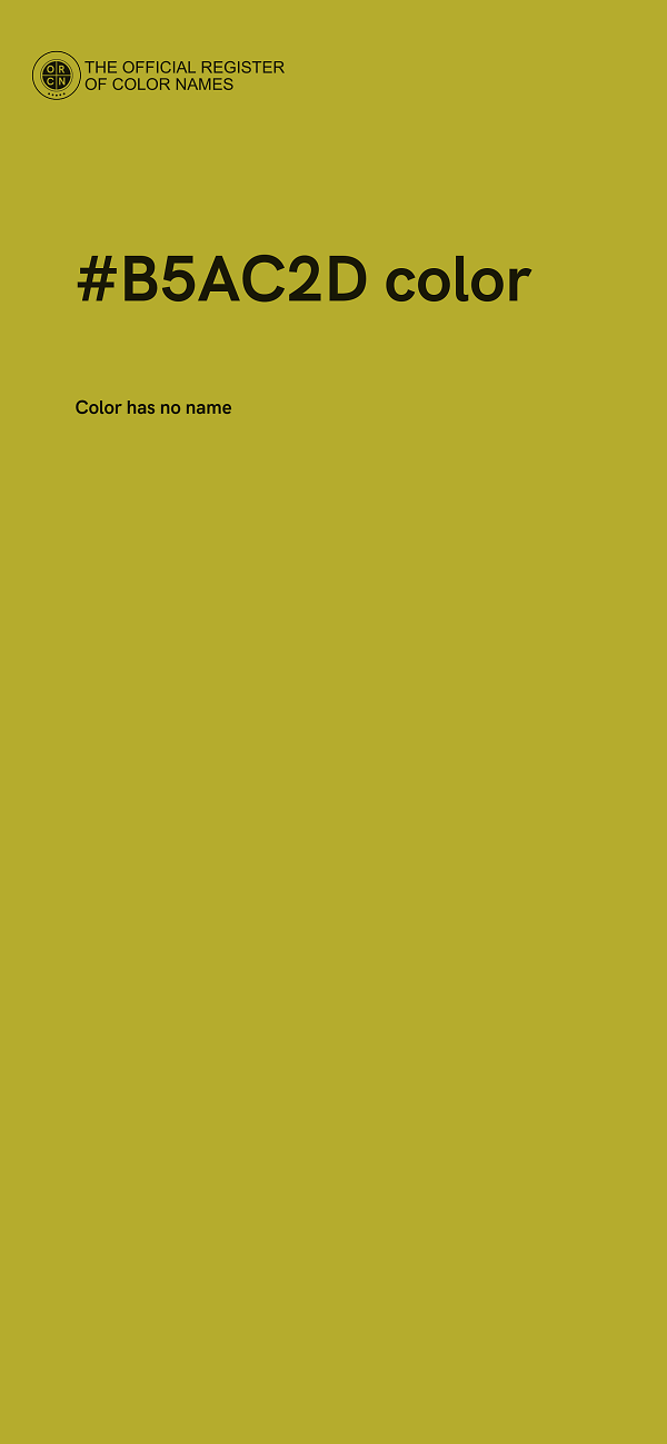 #B5AC2D color image