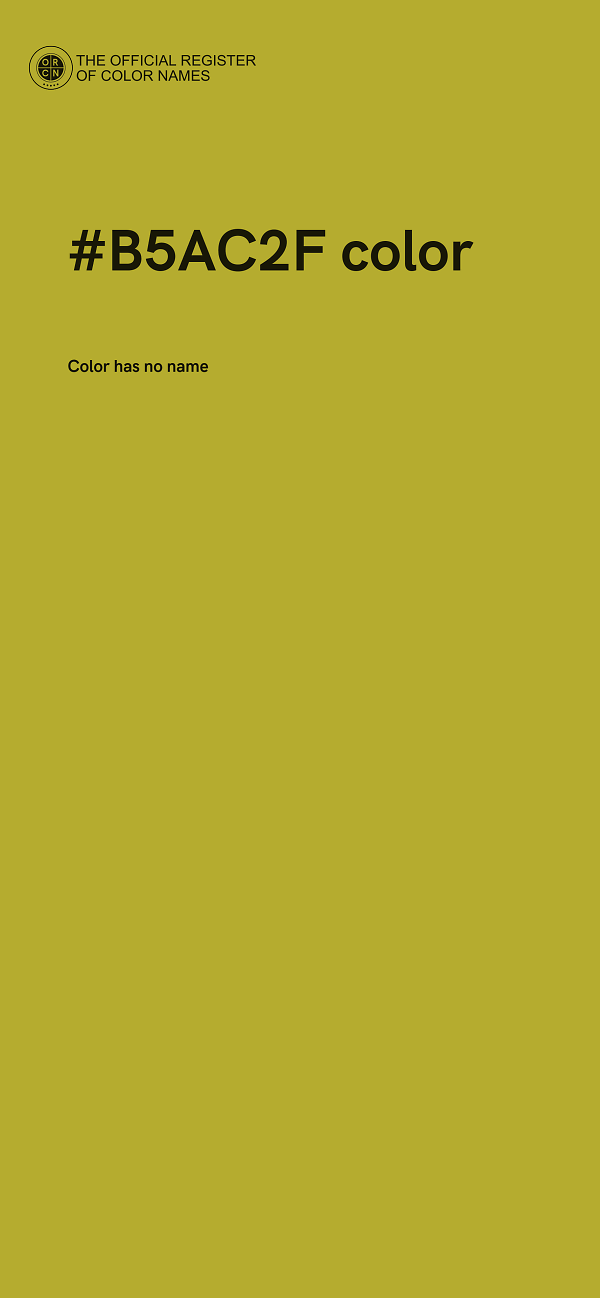 #B5AC2F color image