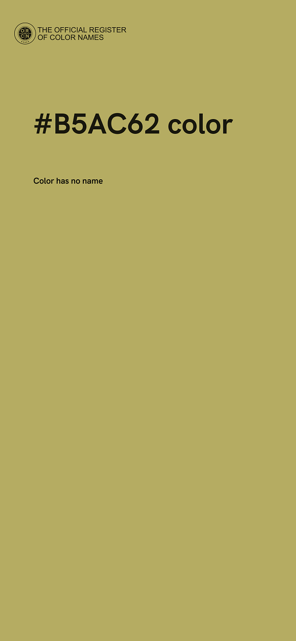#B5AC62 color image