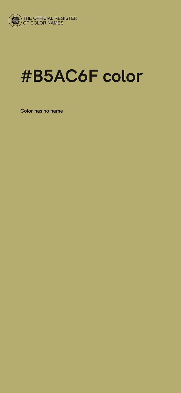 #B5AC6F color image