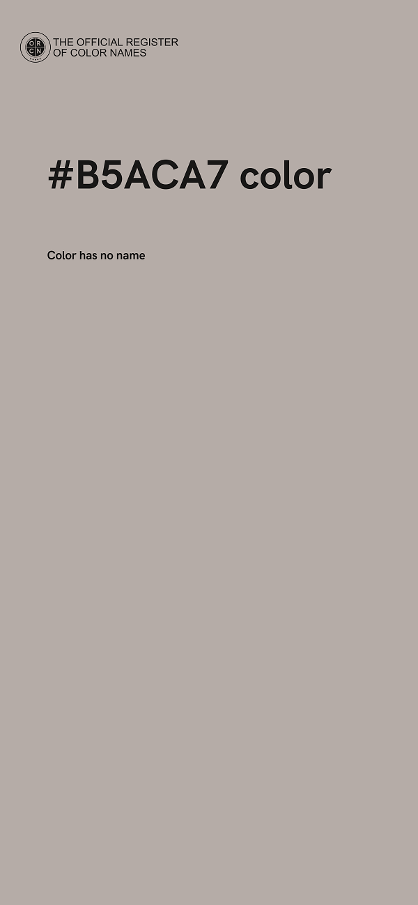 #B5ACA7 color image