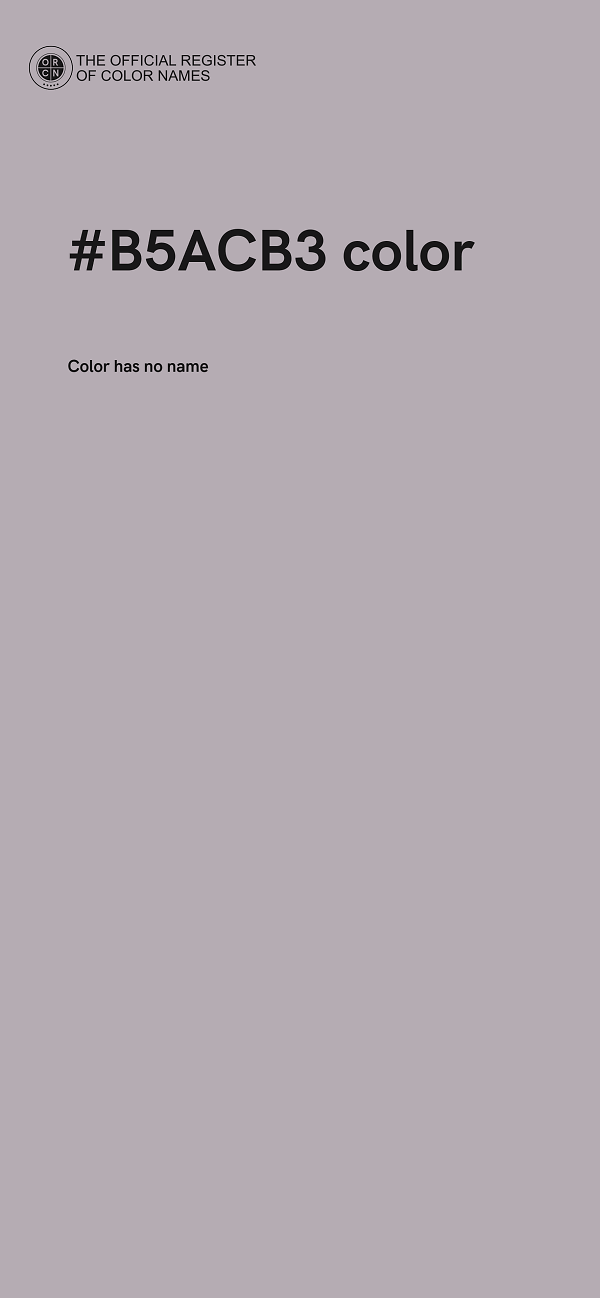 #B5ACB3 color image