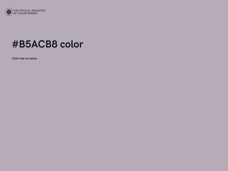 #B5ACB8 color image